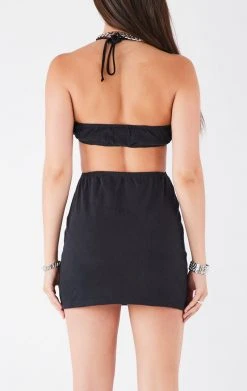 FURST OF A KIND VINTAGE DRESSES VINTAGE CUT OUT HALTER DRESS