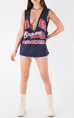 FURST OF A KIND VINTAGE DEEP V CHAIN SLEEVELESS TEE