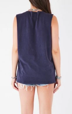 FURST OF A KIND VINTAGE DEEP V CHAIN SLEEVELESS TEE