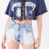 FURST OF A KIND VINTAGE CHAIN LACE UP TEE