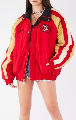 FURST OF A KIND VINTAGE NFL VINTAGE HEAVY ZIP UP WINDBREAKER JACKET
