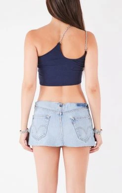 FURST OF A KIND VINTAGE ONE SHOULDER DOUBLE CHAIN STRAP TANK VINTAGE CHAINS 7 FURST OF A KIND VINTAGE ONE SHOULDER DOUBLE CHAIN STRAP TANK VINTAGE CHAINS