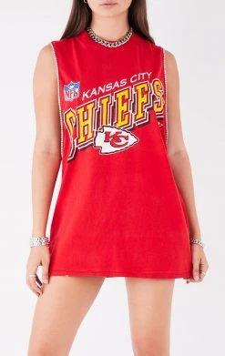 FURST OF A KIND VINTAGE RHINESTONE TRIM SLEEVELESS TEE VINTAGE NFL