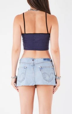 FURST OF A KIND VINTAGE RHINESTONE FRINGE TANK