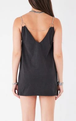 FURST OF A KIND VINTAGE DRAPED CHAIN DRESS