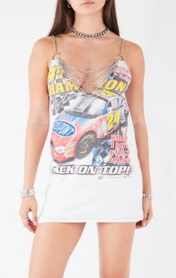 FURST OF A KIND FESTIVAL VINTAGE DRAPED CHAIN DRESS