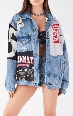 FURST OF A KIND VINTAGE SPLICED PATCHWORK DENIM JACKET
