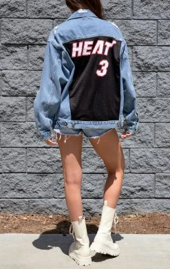 FURST OF A KIND VINTAGE GRAPHIC BACK INSERT DENIM JACKET