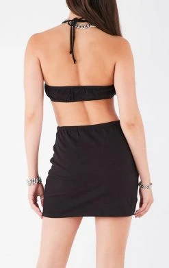 FURST OF A KIND VINTAGE DRESSES VINTAGE CUT OUT HALTER DRESS