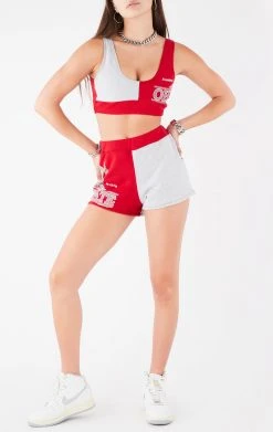 FURST OF A KIND VINTAGE SPLICED TANK AND SHORT SET VINTAGE COLLEGE