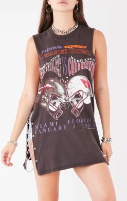 FURST OF A KIND VINTAGE CHAINS VINTAGE CHAIN SIDE SLEEVELESS TEE