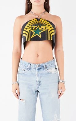 FURST OF A KIND VINTAGE CHAIN HALTER TOP