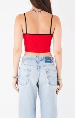 FURST OF A KIND VINTAGE RHINESTONE FRINGE TANK