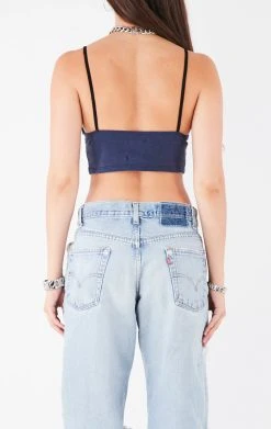 FURST OF A KIND VINTAGE DOUBLE PIN FRONT CROPPED TANK FESTIVAL