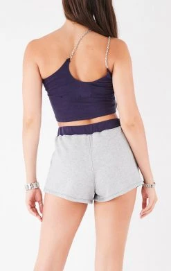 FURST OF A KIND VINTAGE ONE SHOULDER DOUBLE CHAIN SHORT SET VINTAGE CHAINS