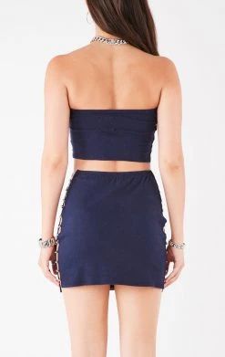 FURST OF A KIND VINTAGE DRINKS VINTAGE CHAIN LADDER TUBE TOP AND SKIRT SET 7 FURST OF A KIND VINTAGE DRINKS VINTAGE CHAIN LADDER TUBE TOP AND SKIRT SET