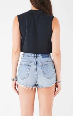 FURST OF A KIND VINTAGE CHAIN LACE UP SLEEVELESS TEE VINTAGE CHAINS