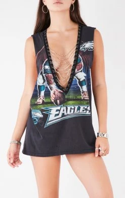 FURST OF A KIND VINTAGE DEEP V CHAIN SLEEVELESS TEE VINTAGE CHAINS