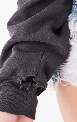 FURST OF A KIND VINTAGE STAR PATCH CROPPED SWEATSHIRT