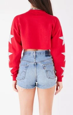 FURST OF A KIND VINTAGE STAR PATCH CROPPED SWEATSHIRT 7 FURST OF A KIND VINTAGE STAR PATCH CROPPED SWEATSHIRT