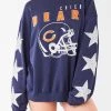 FURST OF A KIND VINTAGE NFL VINTAGE SILVER STAR PATCH SWEATSHIRT
