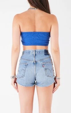 FURST OF A KIND VINTAGE CUT OUT WATERFALL CHAIN TUBE TOP