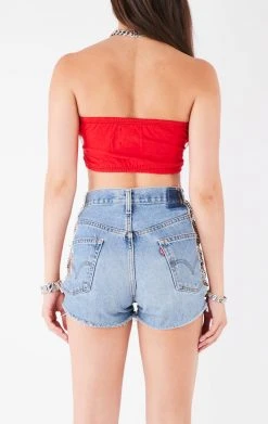 FURST OF A KIND VINTAGE CUT OUT WATERFALL CHAIN TUBE TOP VINTAGE CHAINS