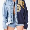 FURST OF A KIND VINTAGE SPLICED DENIM JACKET VINTAGE DENIM JACKETS