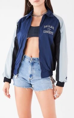 FURST OF A KIND VINTAGE NFL VINTAGE ZIP UP WINDBREAKER JACKET