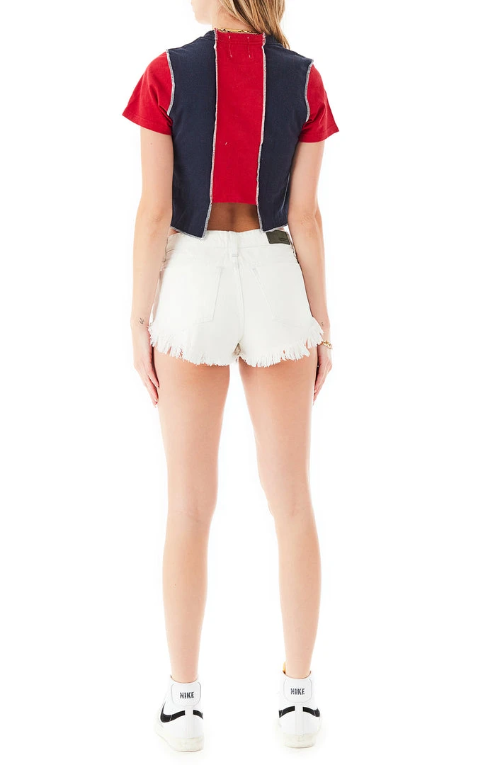 FURST OF A KIND VINTAGE SPLICED CROPPED TEE SALE 5 FURST OF A KIND VINTAGE SPLICED CROPPED TEE SALE