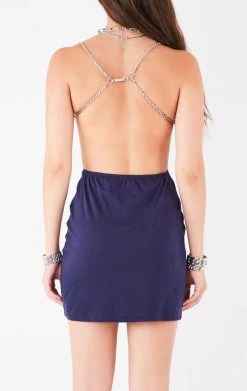 FURST OF A KIND VINTAGE CUT OUT SIDE CHAIN DRESS