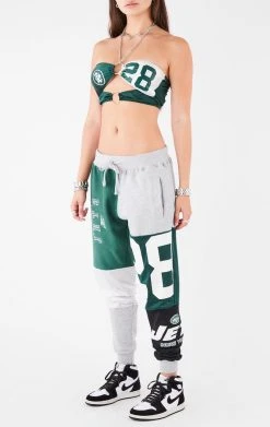 FURST OF A KIND VINTAGE JERSEY CUT OUT CHAIN HALTER TOP