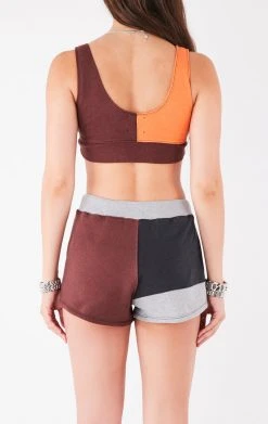 FURST OF A KIND VINTAGE SPLICED PATCHWORK TANK AND SHORT SET VINTAGE NFL