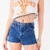 FURST OF A KIND ASYMMETRICAL RHINESTONE FRINGE SLEEVELESS CROP TEE 2 FURST OF A KIND ASYMMETRICAL RHINESTONE FRINGE SLEEVELESS CROP TEE