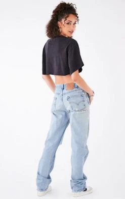 FURST OF A KIND VINTAGE MULTI STUD CROPPED TEE