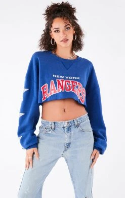 FURST OF A KIND VINTAGE STAR PATCH CROPPED HOODIE