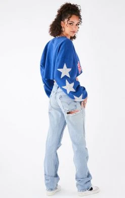 FURST OF A KIND VINTAGE STAR PATCH CROPPED HOODIE