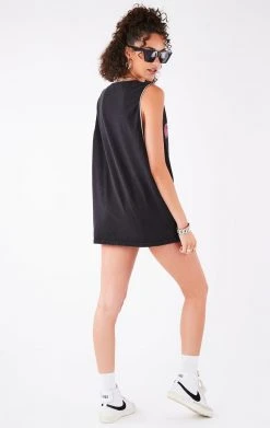 FURST OF A KIND VINTAGE CRISS CROSS RHINESTONE SLEEVELESS TEE VINTAGE SPORTS