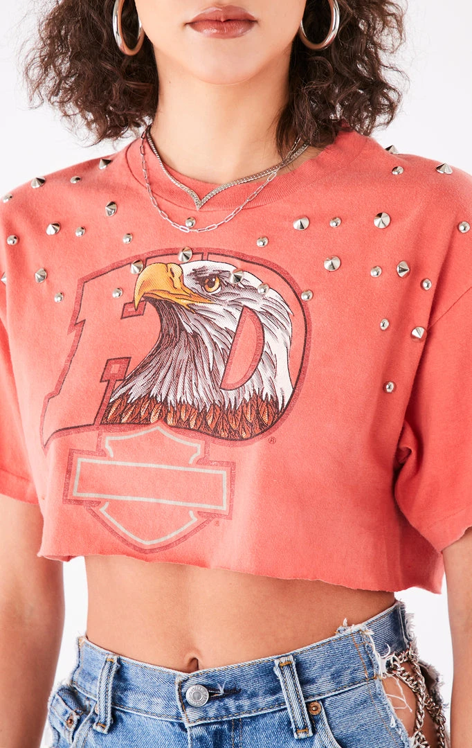 FURST OF A KIND VINTAGE MULTI STUD CROPPED TEE FESTIVAL 6 FURST OF A KIND VINTAGE MULTI STUD CROPPED TEE FESTIVAL