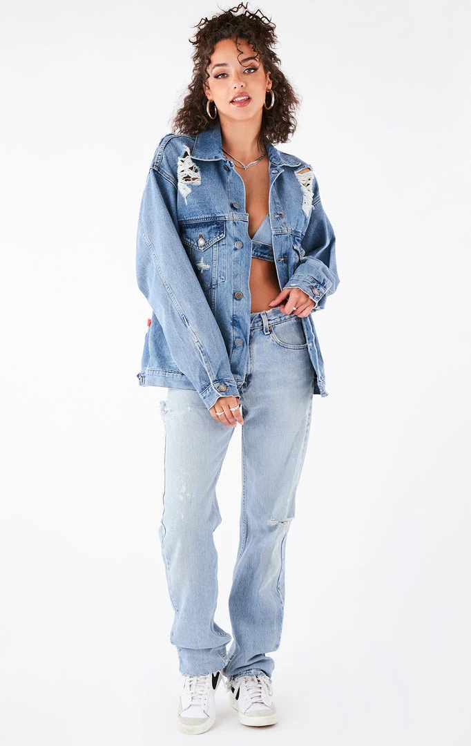 FURST OF A KIND VINTAGE GRAPHIC BACK INSERT DENIM JACKET 4 FURST OF A KIND VINTAGE GRAPHIC BACK INSERT DENIM JACKET