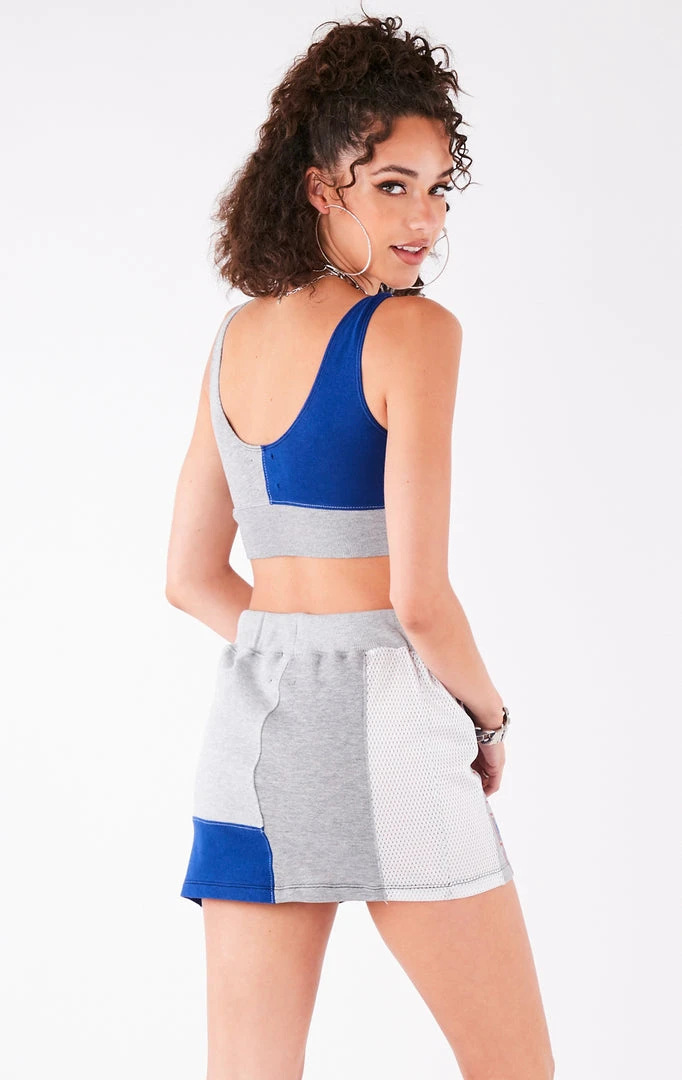 FURST OF A KIND VINTAGE NFL VINTAGE SPLICED PATCHWORK SKIRT AND TANK SET 4 FURST OF A KIND VINTAGE NFL VINTAGE SPLICED PATCHWORK SKIRT AND TANK SET