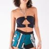 FURST OF A KIND VINTAGE SPLICED PATCHWORK SHORT VINTAGE NFL