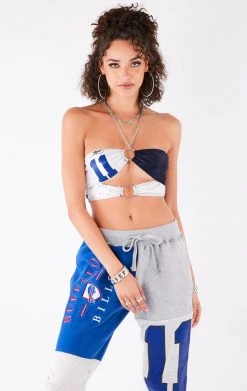 FURST OF A KIND VINTAGE CHAINS VINTAGE JERSEY CUT OUT CHAIN HALTER TOP