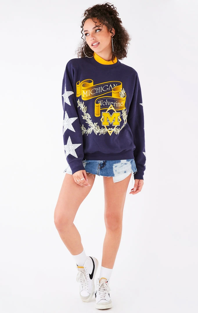 FURST OF A KIND VINTAGE SILVER STAR PATCH SWEATSHIRT VINTAGE COLLEGE 3 FURST OF A KIND VINTAGE SILVER STAR PATCH SWEATSHIRT VINTAGE COLLEGE