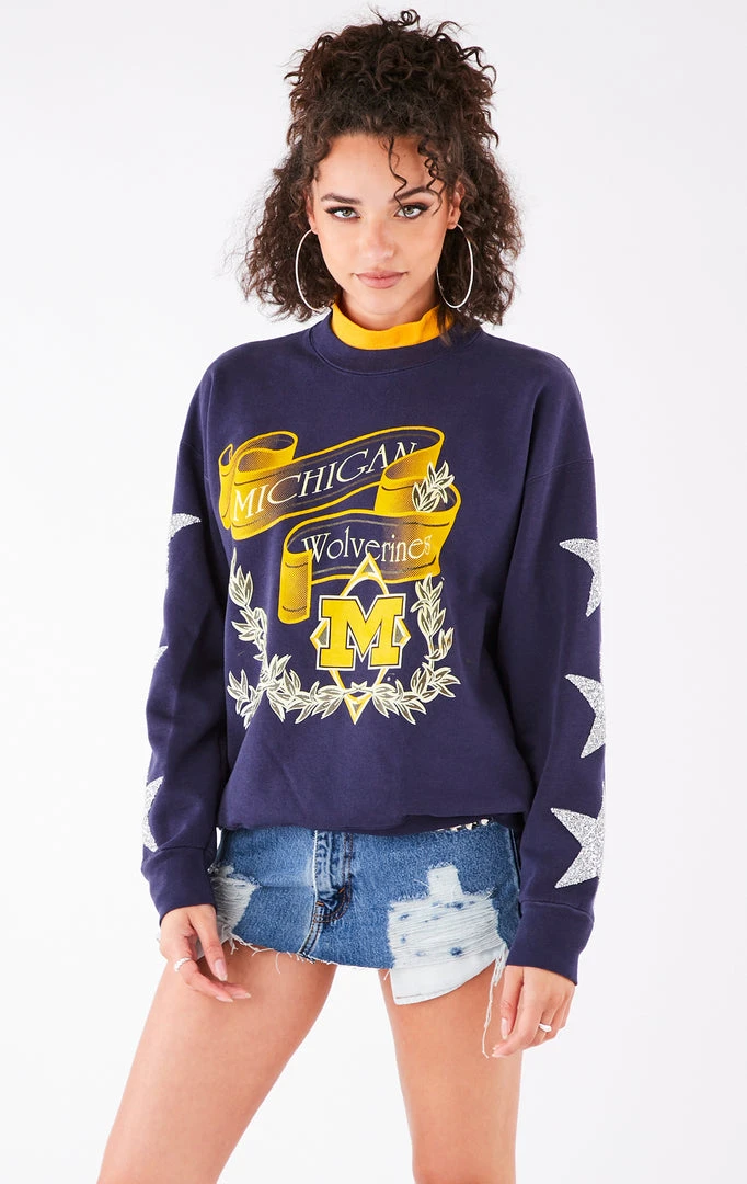 FURST OF A KIND VINTAGE SILVER STAR PATCH SWEATSHIRT VINTAGE COLLEGE 4 FURST OF A KIND VINTAGE SILVER STAR PATCH SWEATSHIRT VINTAGE COLLEGE