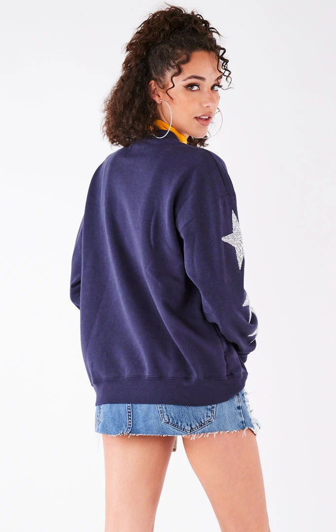 FURST OF A KIND VINTAGE SILVER STAR PATCH SWEATSHIRT VINTAGE COLLEGE 5 FURST OF A KIND VINTAGE SILVER STAR PATCH SWEATSHIRT VINTAGE COLLEGE