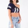 FURST OF A KIND VINTAGE ONE SHOULDER NFL JERSEY 1 FURST OF A KIND VINTAGE ONE SHOULDER NFL JERSEY