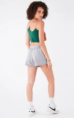 FURST OF A KIND VINTAGE ONE SHOULDER DOUBLE CHAIN SHORT SET