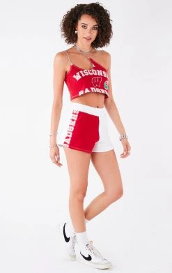 FURST OF A KIND VINTAGE ONE SHOULDER DOUBLE CHAIN SHORT SET VINTAGE CHAINS