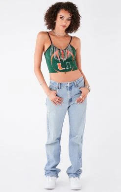 FURST OF A KIND VINTAGE RHINESTONE FRINGE TANK